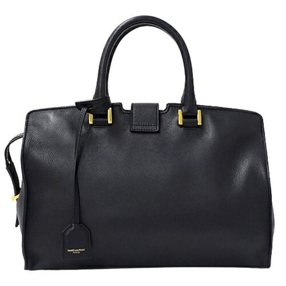 SAINT LAURENT Bag Women's Handbag Leather Cabas Small Black 424869 - Picture 2 of 10